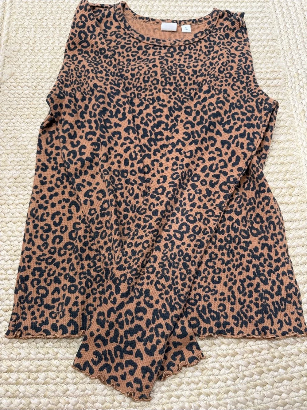 GAP Leopard Print Tank Top - Brown & Black